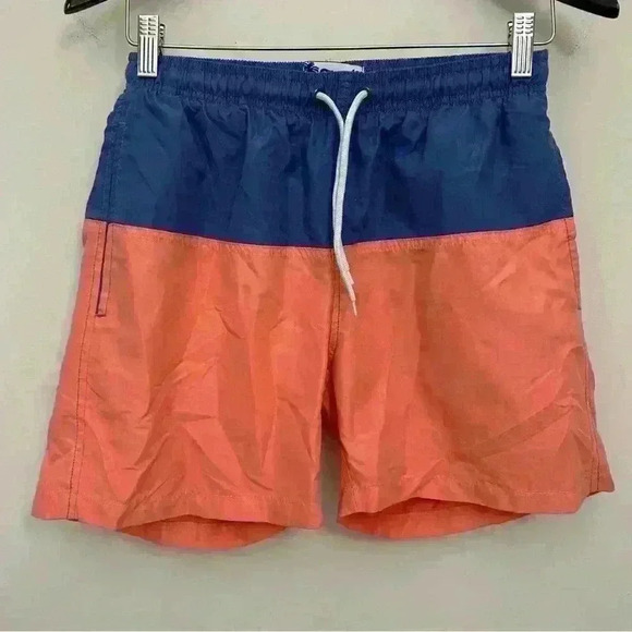 Trunks Surf & Swim Men's Swim Boardshorts Blue & Orange Size S - Picture 1 of 7